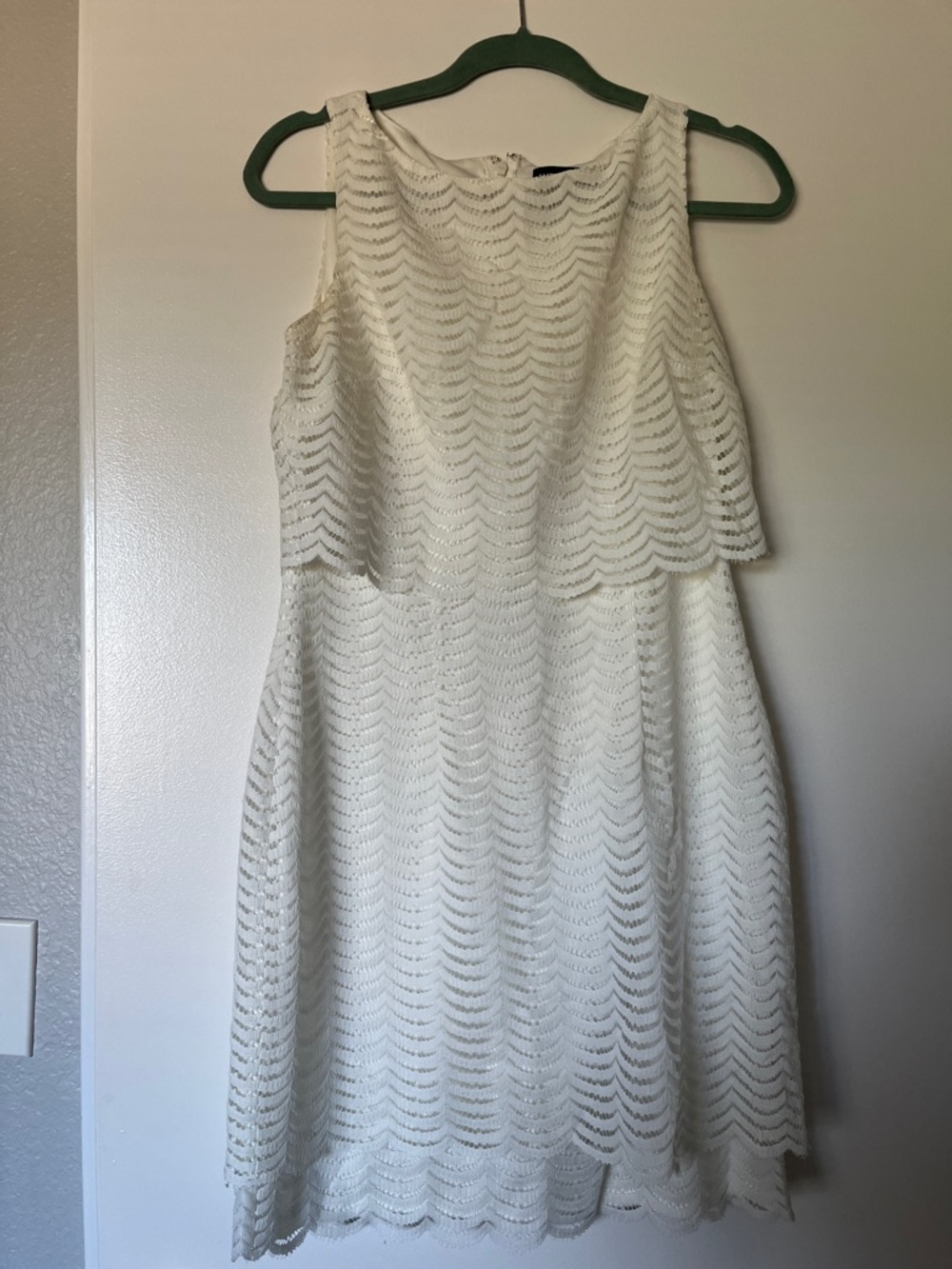 American Living White Lace Midi Dress